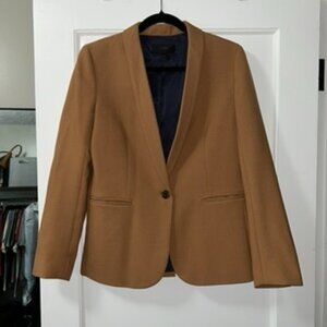 J.Crew Blazer - Camel outer color, navy polka dot lining